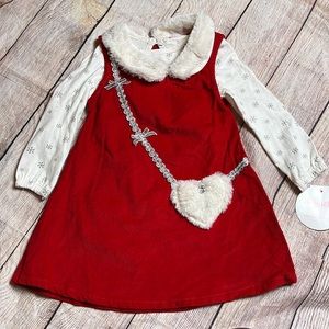 NWT/ Nanette Kids | two piece Christmas holiday set toddler girl 3T jumper shirt